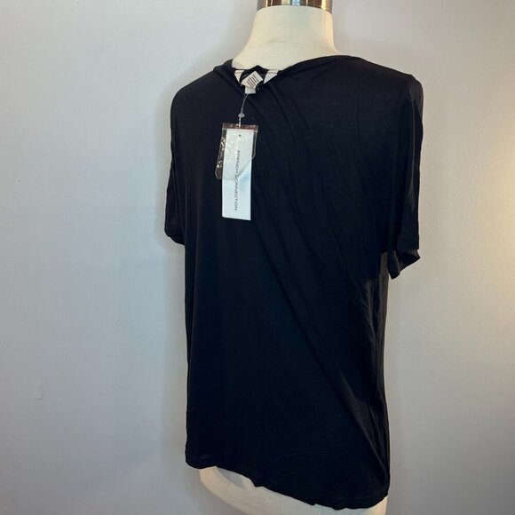 FRENCH CONNECTION Women's Black Good Bad Sewuin S/S Tee - Size Small - NWT $58 - Picture 4 of 4